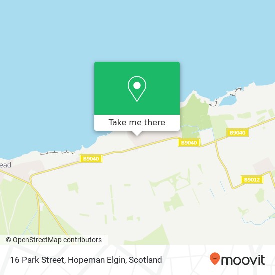 16 Park Street, Hopeman Elgin map