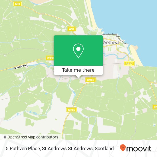 5 Ruthven Place, St Andrews St Andrews map