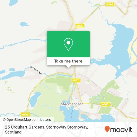 25 Urquhart Gardens, Stornoway Stornoway map