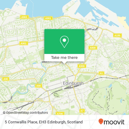 5 Cornwallis Place, EH3 Edinburgh map