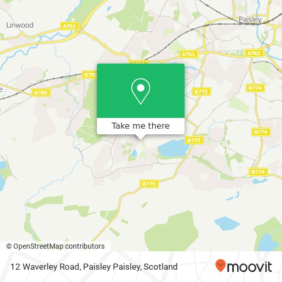 12 Waverley Road, Paisley Paisley map