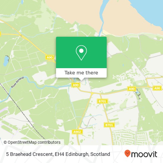 5 Braehead Crescent, EH4 Edinburgh map