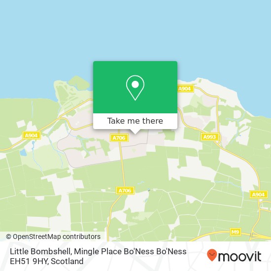 Little Bombshell, Mingle Place Bo'Ness Bo'Ness EH51 9HY map
