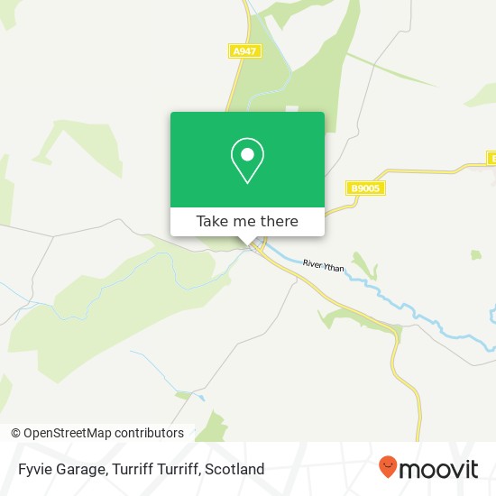 Fyvie Garage, Turriff Turriff map