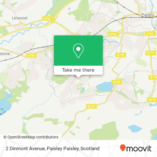 2 Dinmont Avenue, Paisley Paisley map