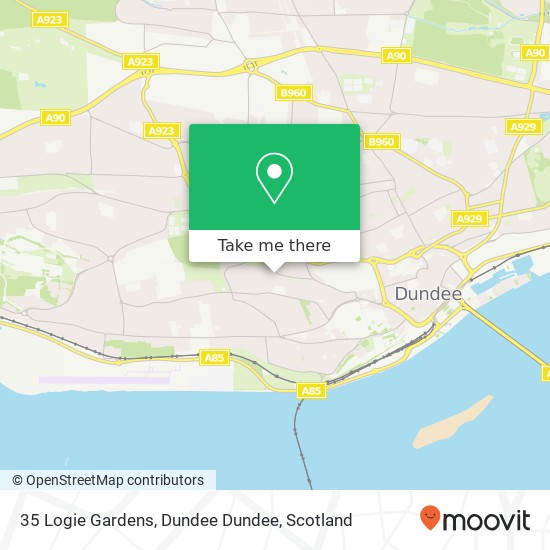 35 Logie Gardens, Dundee Dundee map