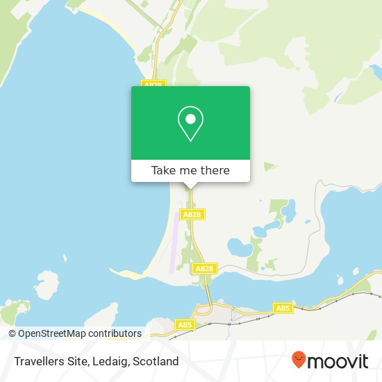 Travellers Site, Ledaig map