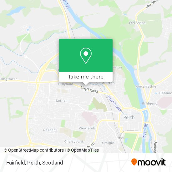 Fairfield, Perth map