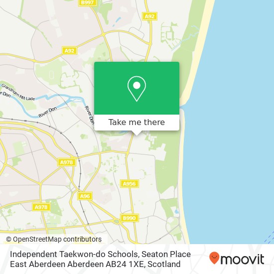 Independent Taekwon-do Schools, Seaton Place East Aberdeen Aberdeen AB24 1XE map