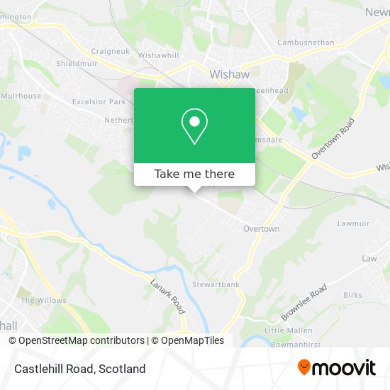 Castlehill Road map