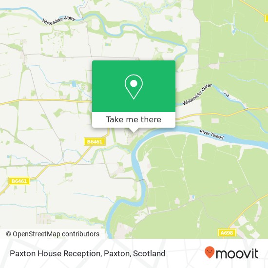 Paxton House Reception, Paxton map