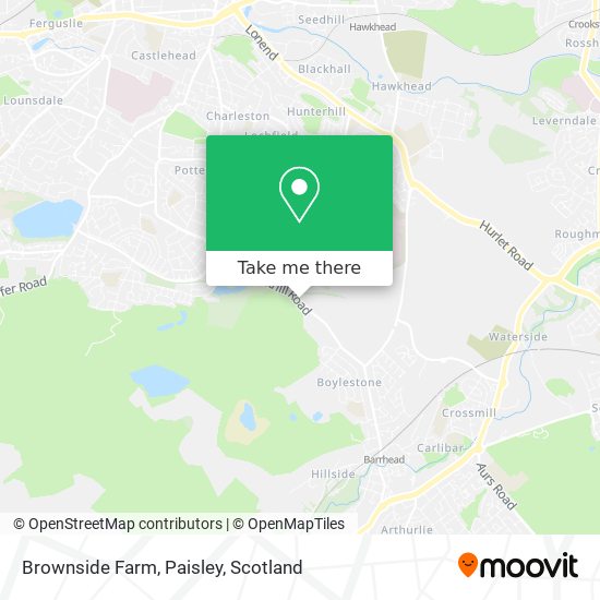 Brownside Farm, Paisley map