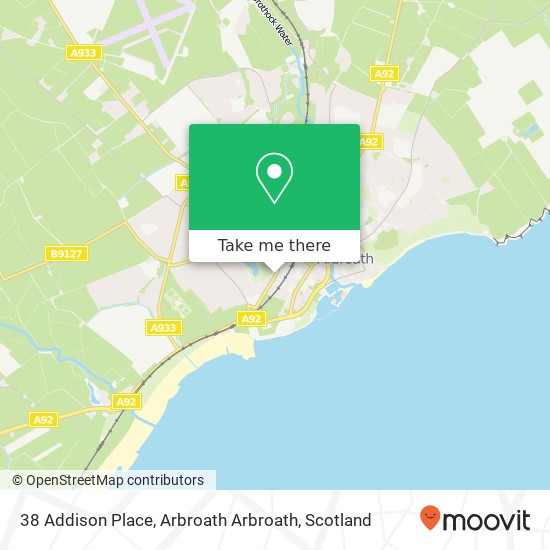 38 Addison Place, Arbroath Arbroath map