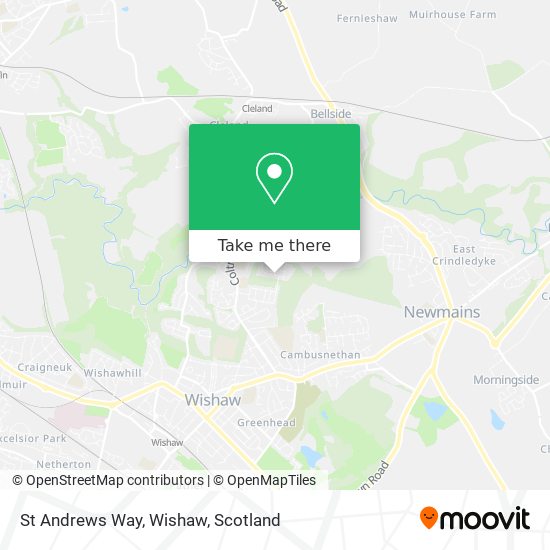 St Andrews Way, Wishaw map