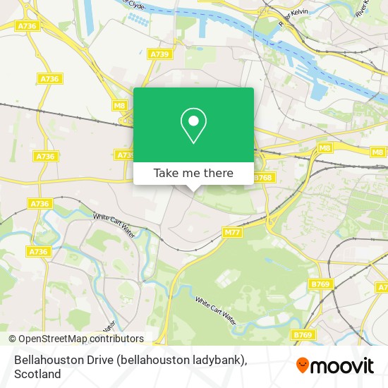 Bellahouston Drive (bellahouston ladybank) map