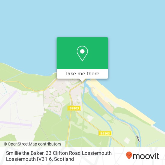 Smillie the Baker, 23 Clifton Road Lossiemouth Lossiemouth IV31 6 map