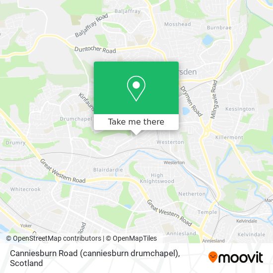 Canniesburn Road (canniesburn drumchapel) map