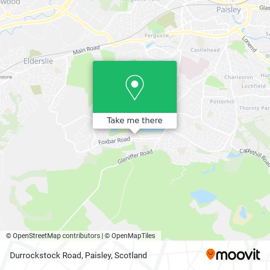 Durrockstock Road, Paisley map