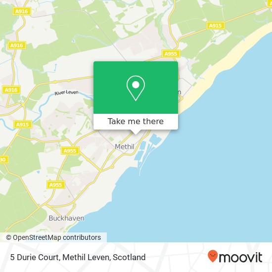 5 Durie Court, Methil Leven map