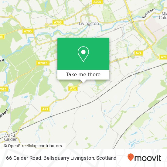 66 Calder Road, Bellsquarry Livingston map