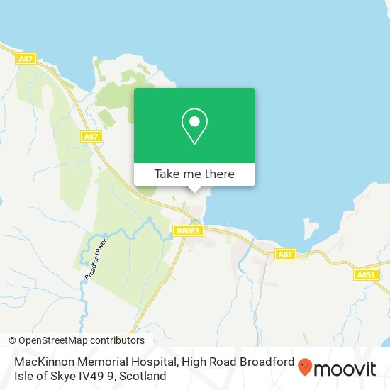 MacKinnon Memorial Hospital, High Road Broadford Isle of Skye IV49 9 map