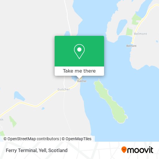 Ferry Terminal, Yell map
