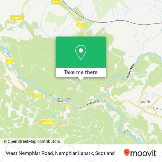 West Nemphlar Road, Nemphlar Lanark map