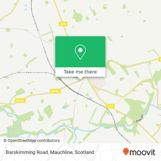 Barskimming Road, Mauchline map