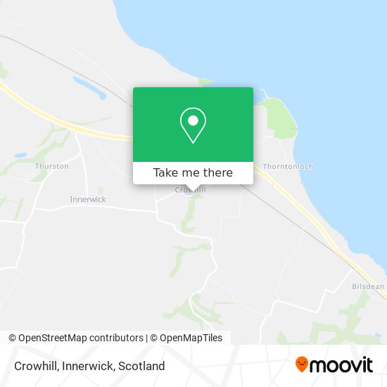 Crowhill, Innerwick map