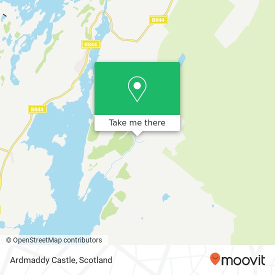 Ardmaddy Castle map