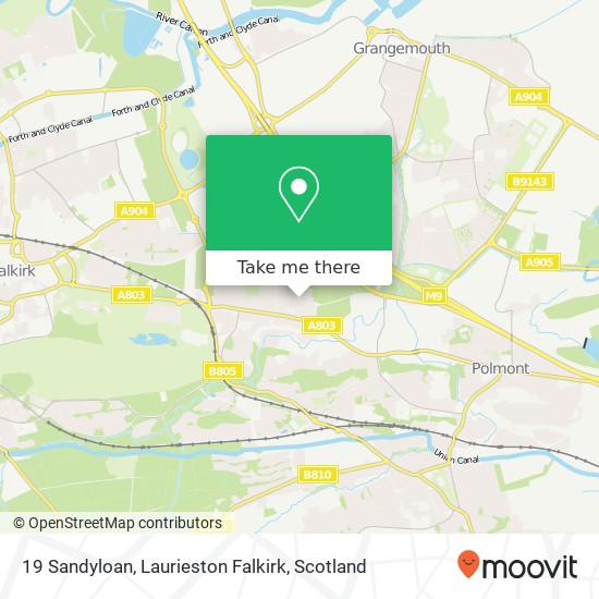 19 Sandyloan, Laurieston Falkirk map