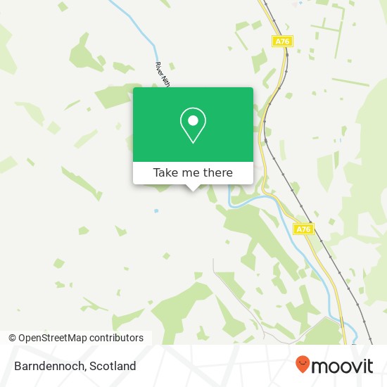 Barndennoch map