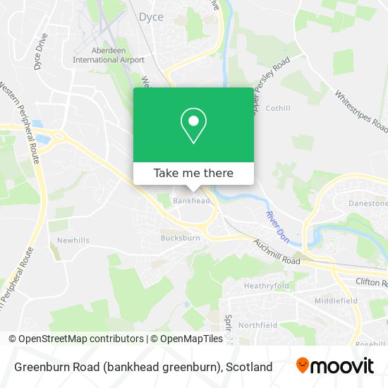 Greenburn Road (bankhead greenburn) map