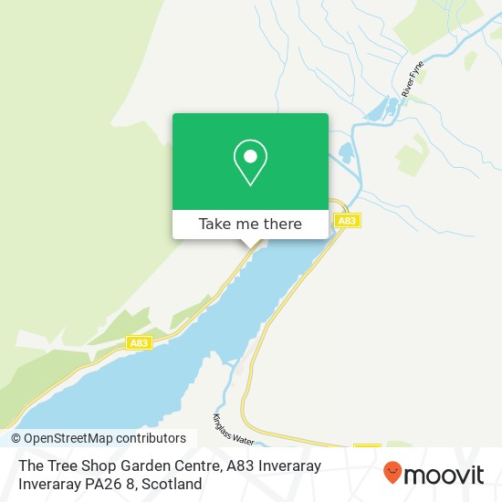 The Tree Shop Garden Centre, A83 Inveraray Inveraray PA26 8 map