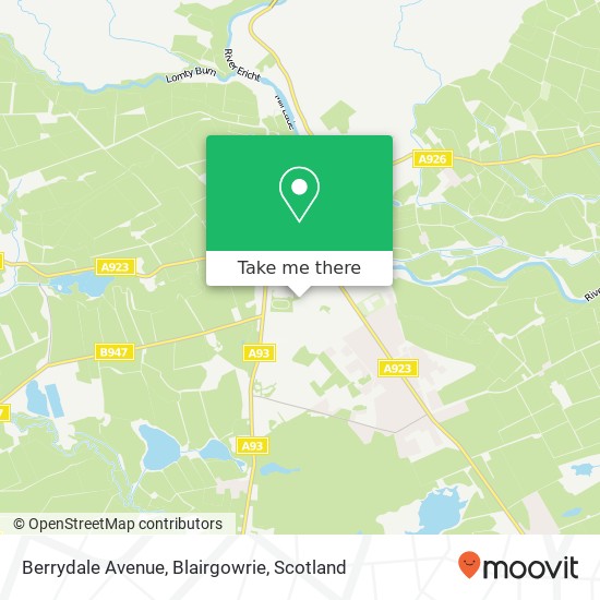 Berrydale Avenue, Blairgowrie map