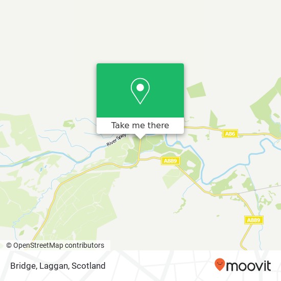 Bridge, Laggan map