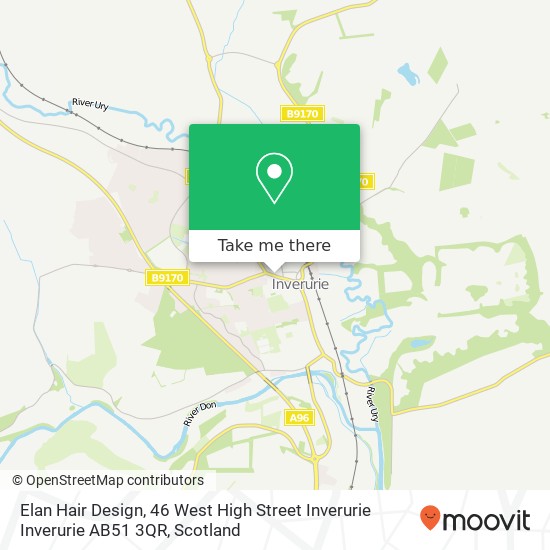 Elan Hair Design, 46 West High Street Inverurie Inverurie AB51 3QR map