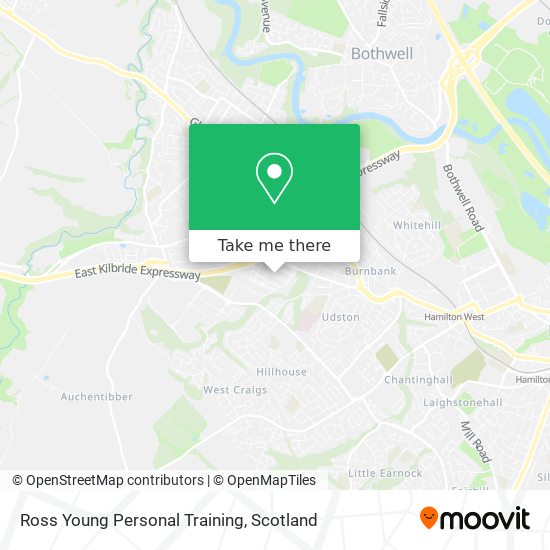 Ross Young Personal Training map