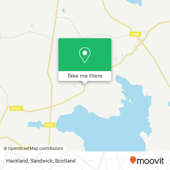 Hackland, Sandwick map