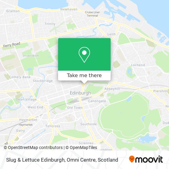 Slug & Lettuce Edinburgh, Omni Centre map