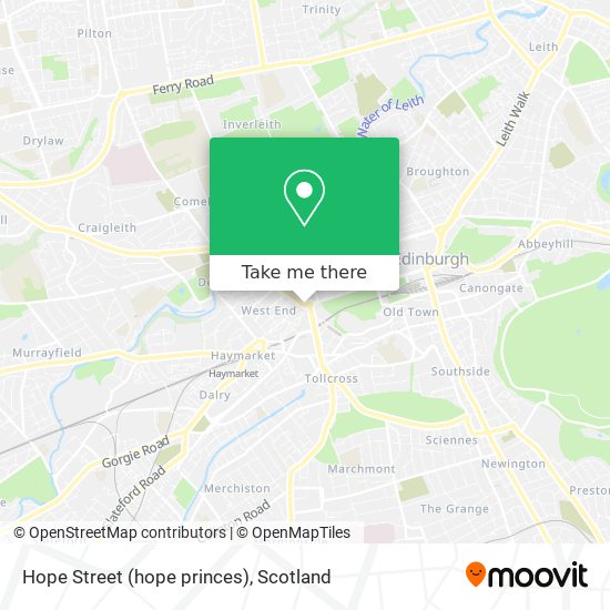 Hope Street (hope princes) map