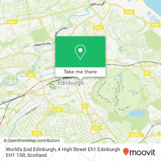 World's End Edinburgh, 4 High Street Eh1 Edinburgh EH1 1SR map