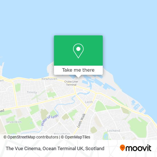 The Vue Cinema, Ocean Terminal UK map