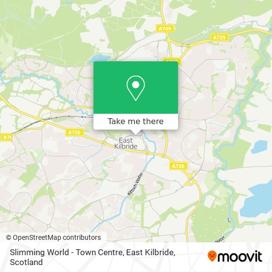 Slimming World - Town Centre, East Kilbride map