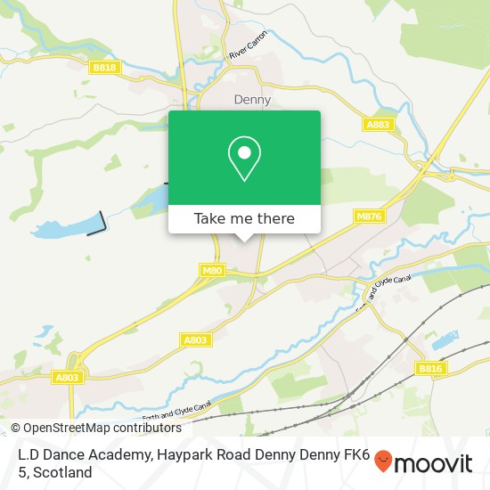 L.D Dance Academy, Haypark Road Denny Denny FK6 5 map