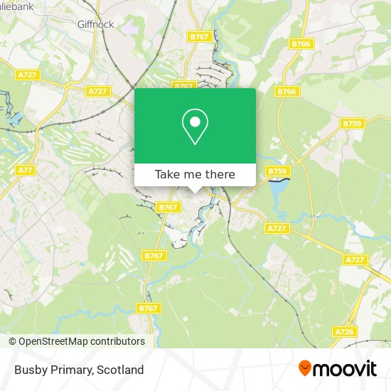 Busby Primary map