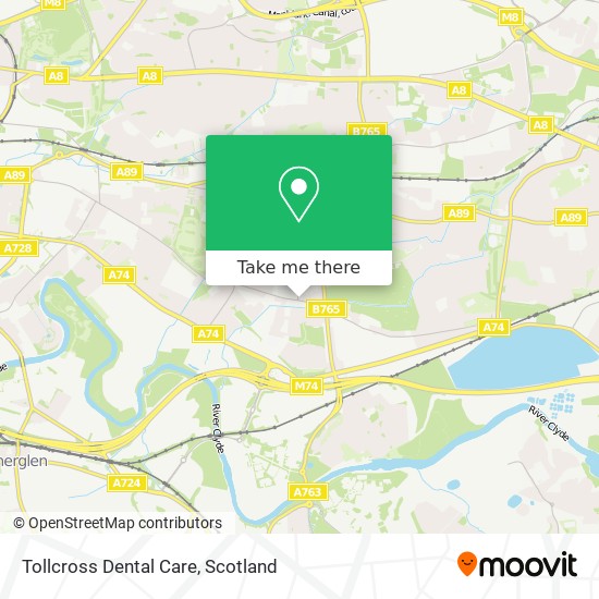 Tollcross Dental Care map