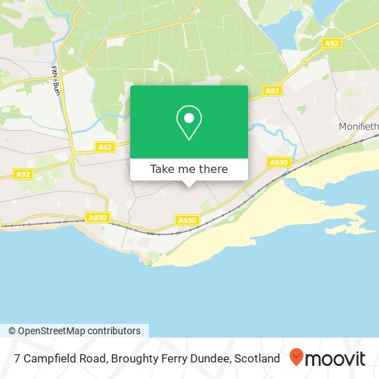 7 Campfield Road, Broughty Ferry Dundee map