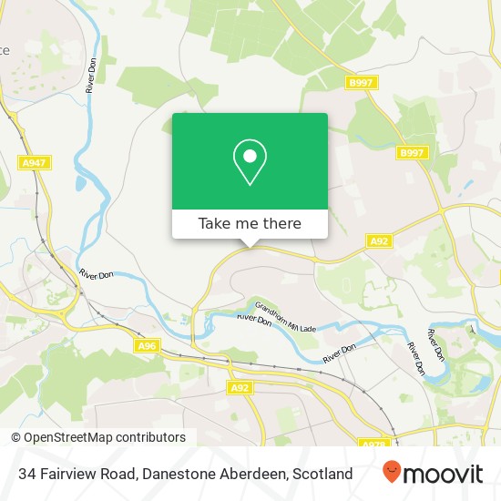 34 Fairview Road, Danestone Aberdeen map