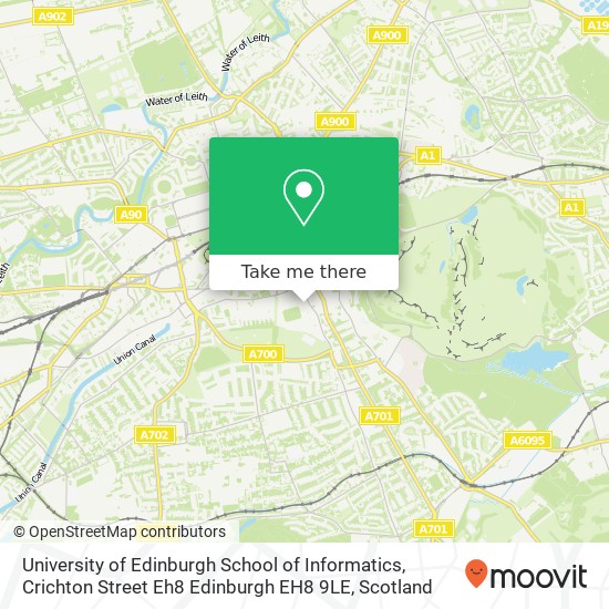 University of Edinburgh School of Informatics, Crichton Street Eh8 Edinburgh EH8 9LE map